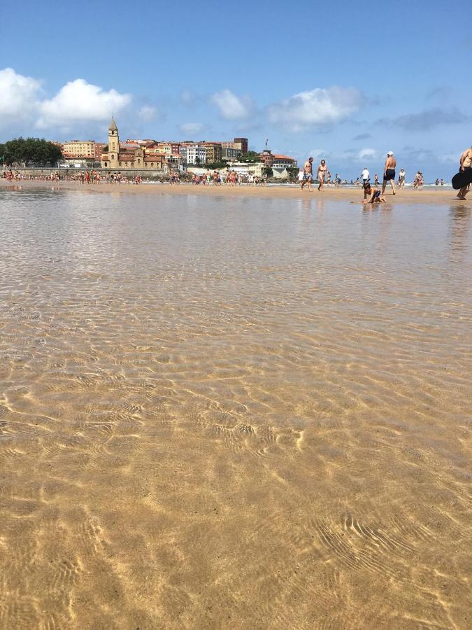Atico Marques Vistas Al Mar - Garaje Opcional Lägenhet Gijón Exteriör bild