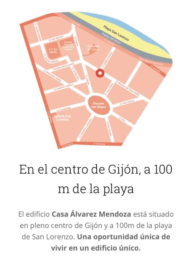 Atico Marques Vistas Al Mar - Garaje Opcional Lägenhet Gijón Exteriör bild